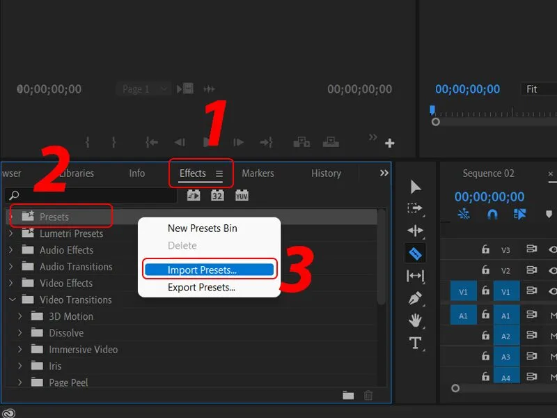 Cách nhanh chóng sử dụng hiệu ứng chuyển tiếp trong Premiere Pro