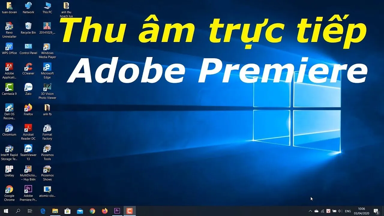 Hướng Dẫn Ghi Âm Hiệu Quả Trên Premiere Pro CC 2017