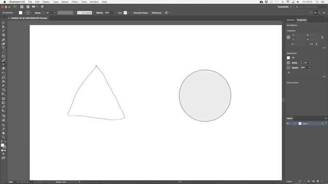 Sử dụng Shaper Tool để vẽ hình dạng trong Adobe Illustrator