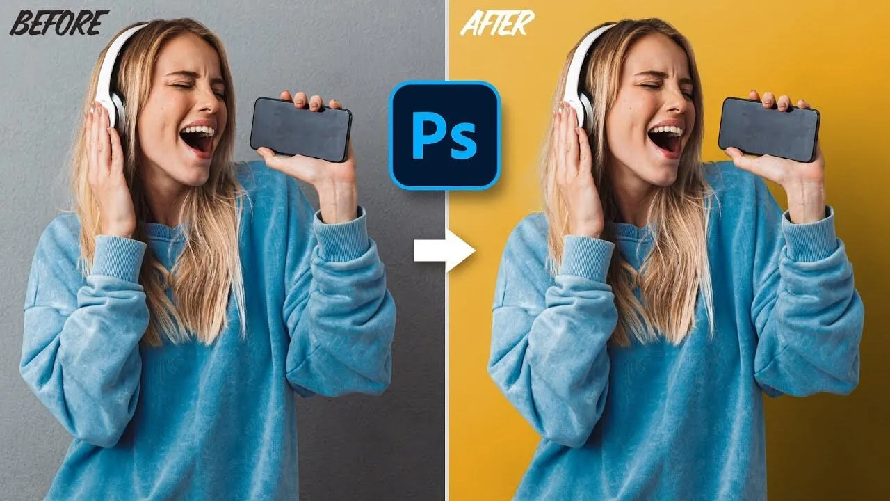 Hướng dẫn thay đổi màu nền hình ảnh trong Photoshop